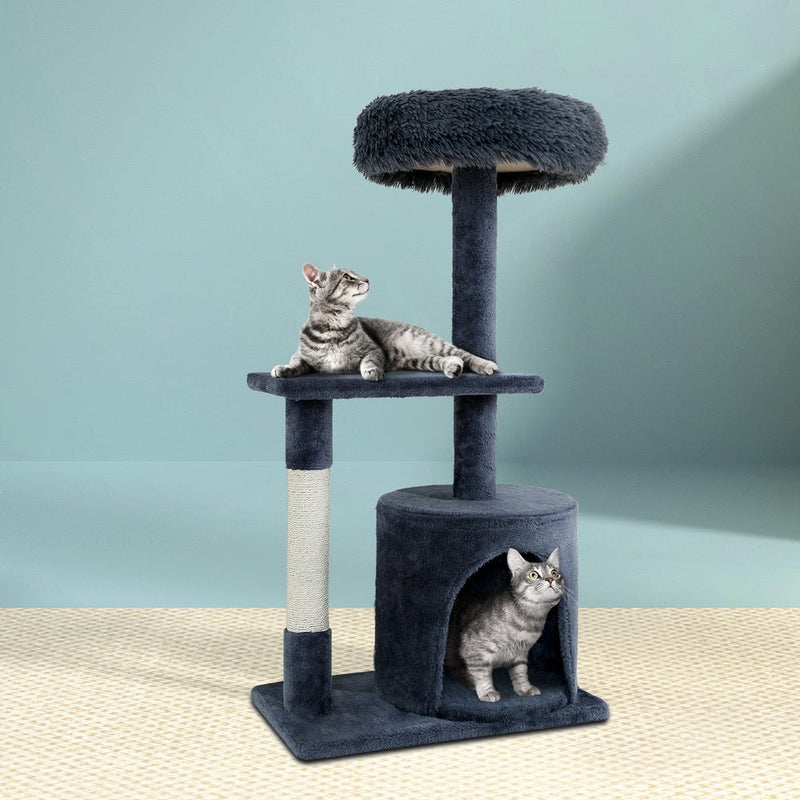 Cat Tree Scratching Post Scratcher Tower Condo House Grey 94cm - Pet Care > Cat Supplies - Rivercity House & Home Co. (ABN 18 642 972 209) - Affordable Modern Furniture Australia