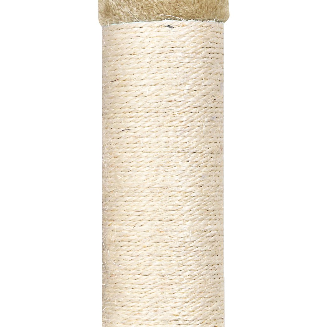 Cat Tree Scratching Post with Sisal Poles and Plush Cover - Beige - Rivercity House & Home Co. (ABN 18 642 972 209) - Affordable Modern Furniture Australia
