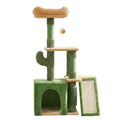 Cat Tree Tower 101cm Multi-Level Scratching Post Furniture - Green