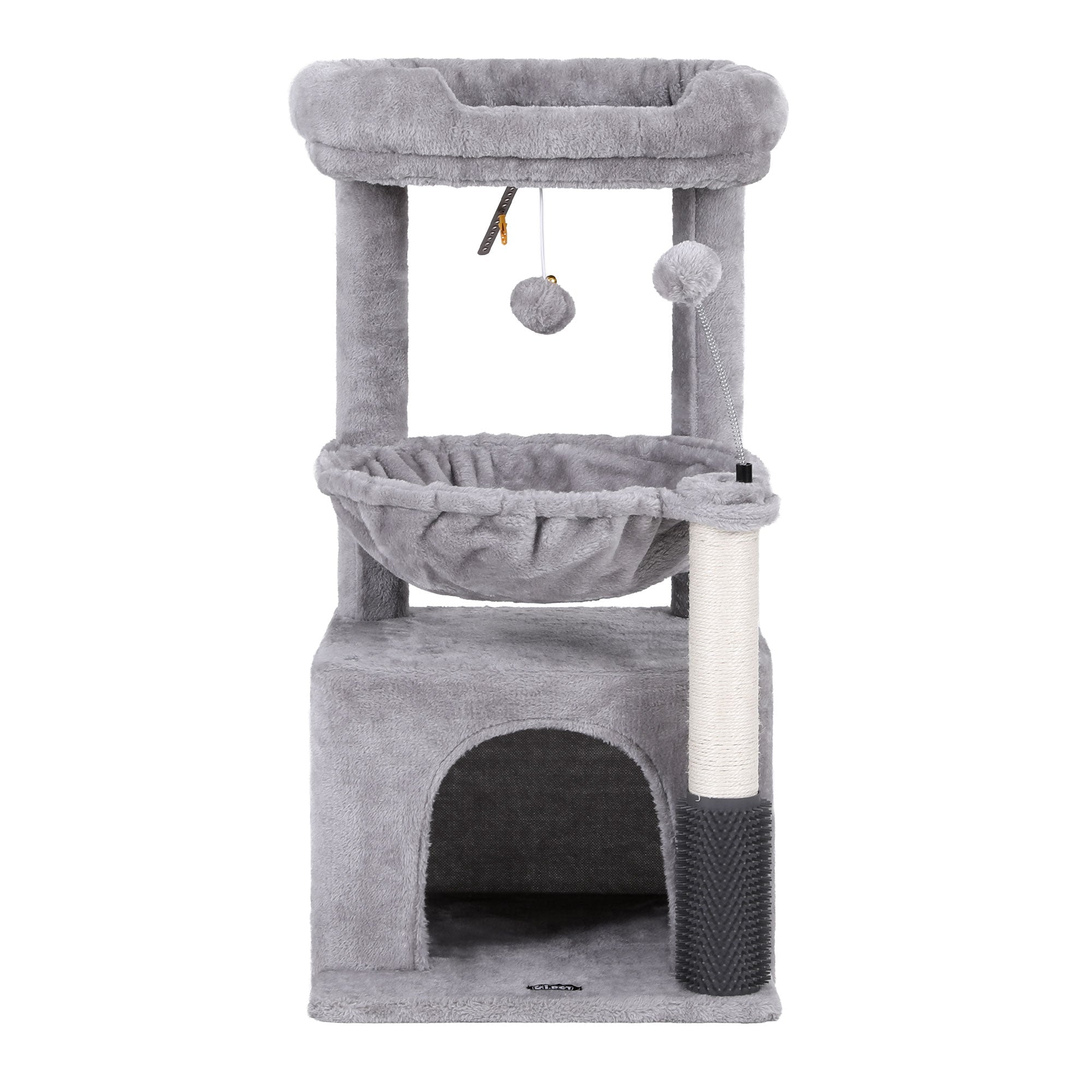 Cat Tree Tower 82cm Scratching Post Furniture Scratcher House Light Grey - Pet Care > Cat Supplies > Cat Scratching Posts - Rivercity House & Home Co. (ABN 18 642 972 209) - Affordable Modern Furniture Australia