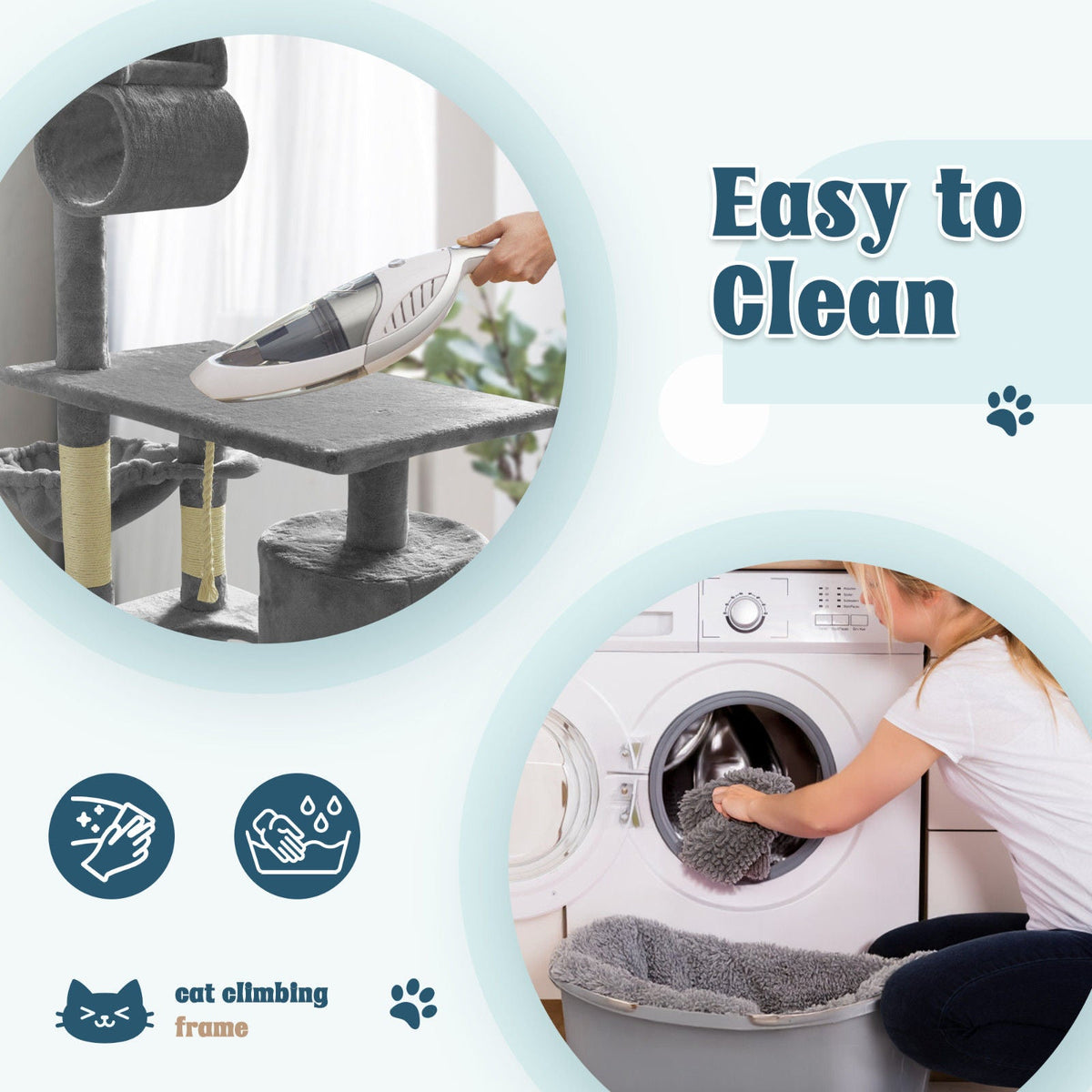 Cat Tree Tower Condo Scratching Post Bed Stand 1.4M - Grey - Pet Care > Cat Supplies > Cat Scratching Posts - Rivercity House & Home Co. (ABN 18 642 972 209) - Affordable Modern Furniture Australia
