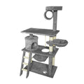 Cat Tree Tower Condo Scratching Post Bed Stand 1.4M - Grey