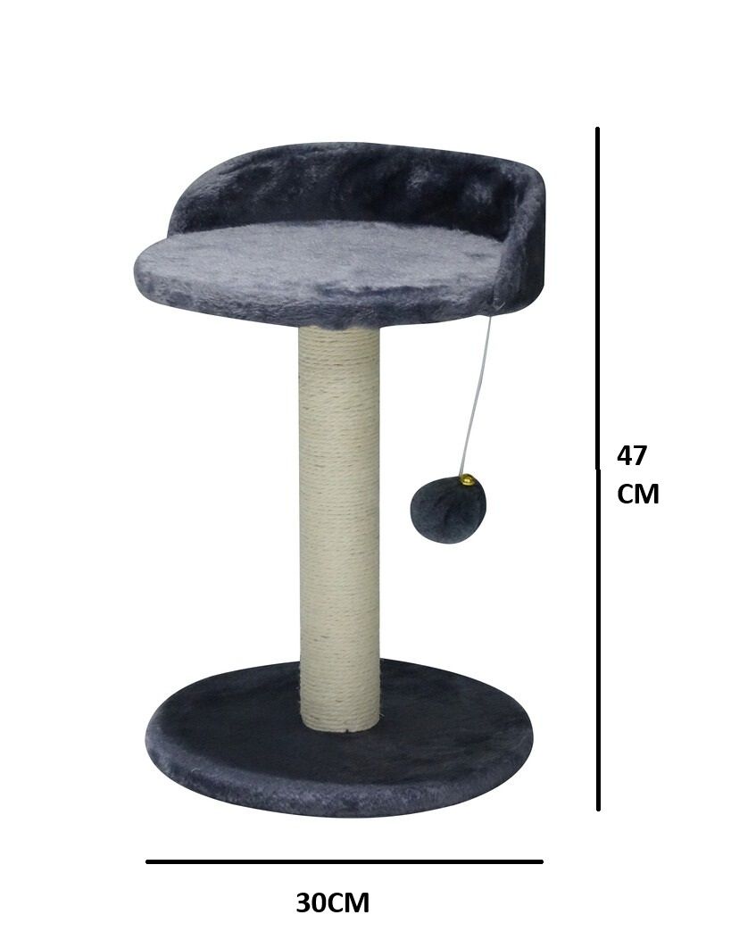 Cat Tree Tower for Indoor Cats with Plush Perch, Sisal Scratching Post & Hanging Ball Toy for Kittens or Small Breeds - Neutral - Pet Care > Cat Supplies > Cat Scratching Posts - Rivercity House & Home Co. (ABN 18 642 972 209) - Affordable Modern Furniture Australia