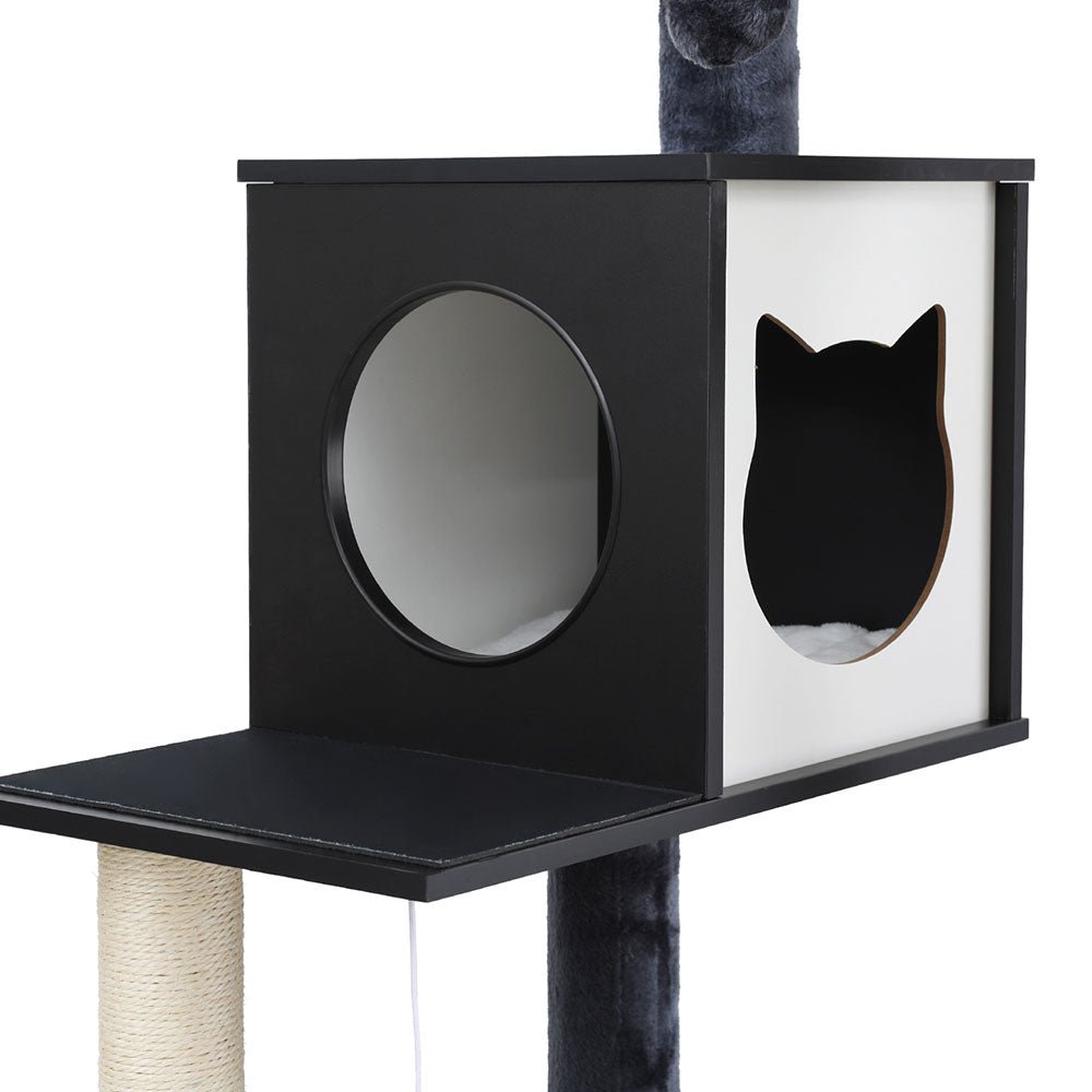 Cat Tree Tower Scratching Post Scratcher 144cm Wood Bed Condo House Cabinet - Pet Care > Bird - Rivercity House & Home Co. (ABN 18 642 972 209) - Affordable Modern Furniture Australia
