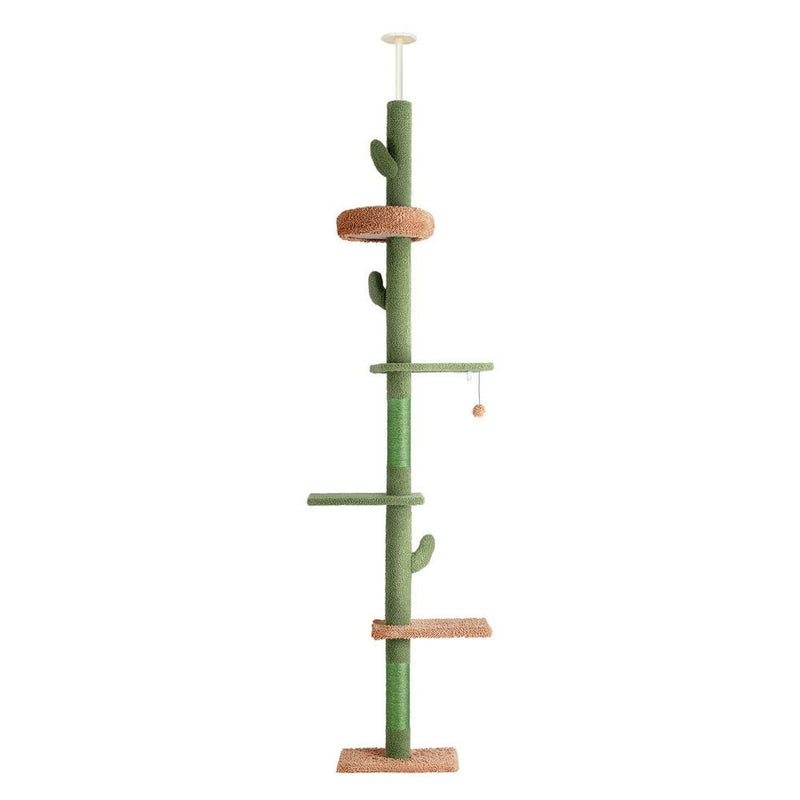 Cat Tree Tower Scratching Post Scratcher Floor to Ceiling Cats Bed 290cm - Pet Care > Cat Supplies - Rivercity House & Home Co. (ABN 18 642 972 209) - Affordable Modern Furniture Australia