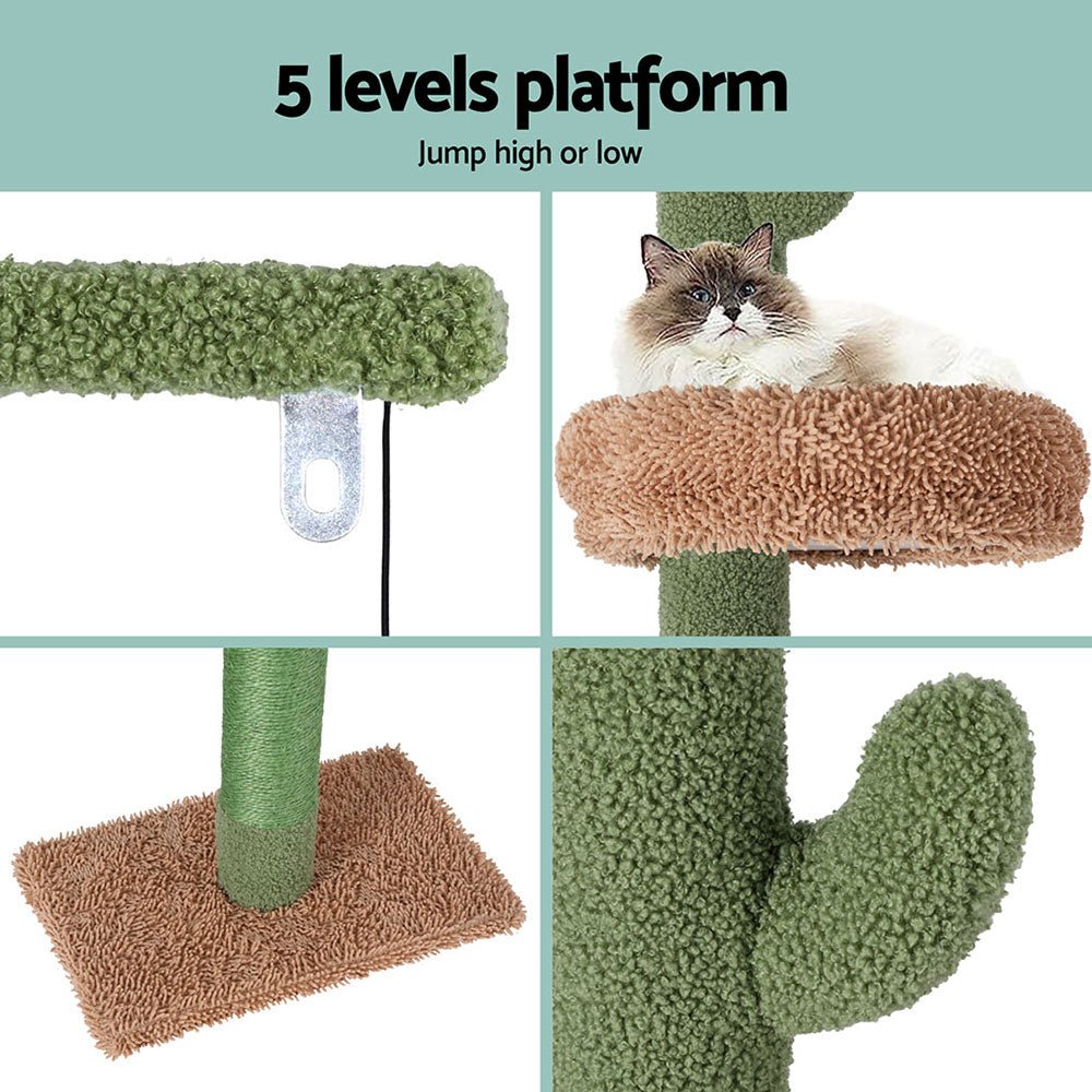 Cat Tree Tower Scratching Post Scratcher Floor to Ceiling Cats Bed 290cm - Pet Care > Cat Supplies - Rivercity House & Home Co. (ABN 18 642 972 209) - Affordable Modern Furniture Australia