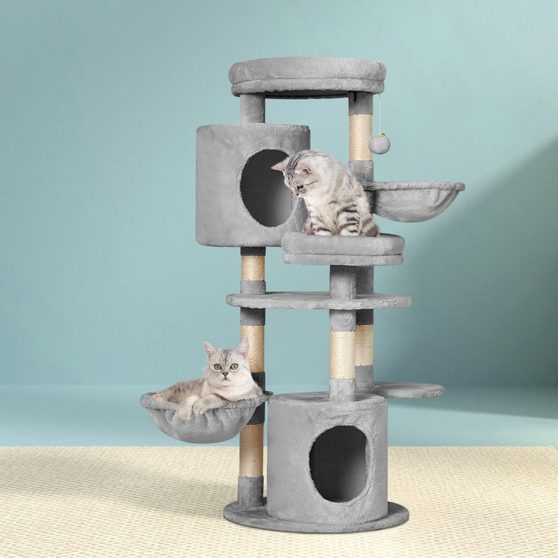 Cat Tree Tower Scratching Post Scratcher Wood Condo House Toys Bed 123cm - Pet Care > Cat Supplies - Rivercity House & Home Co. (ABN 18 642 972 209) - Affordable Modern Furniture Australia