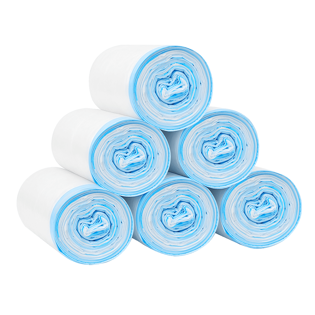 Cat Waste Bags 6 Rolls 120pcs Disposable - White - Rivercity House & Home Co. (ABN 18 642 972 209) - Affordable Modern Furniture Australia