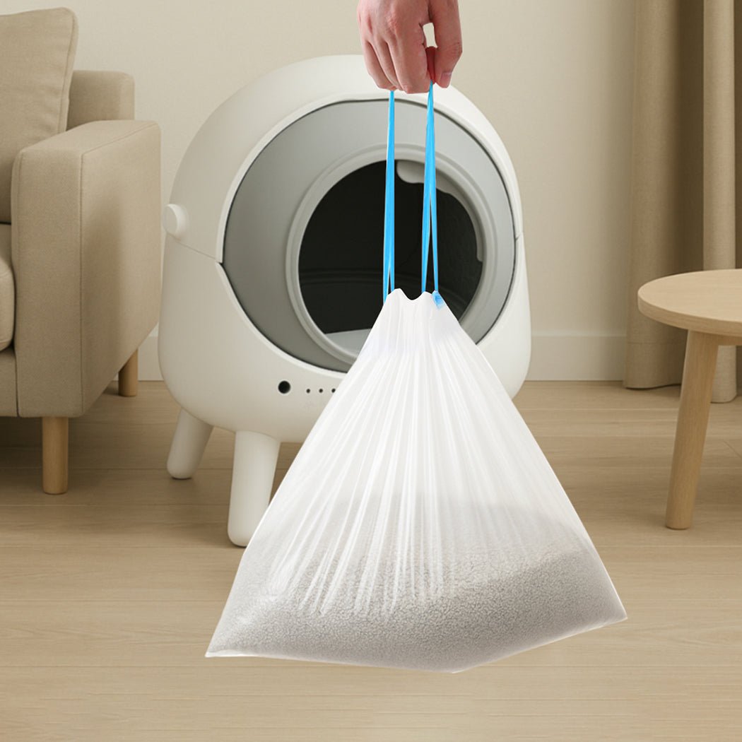 Cat Waste Bags 6 Rolls 120pcs Disposable - White - Rivercity House & Home Co. (ABN 18 642 972 209) - Affordable Modern Furniture Australia