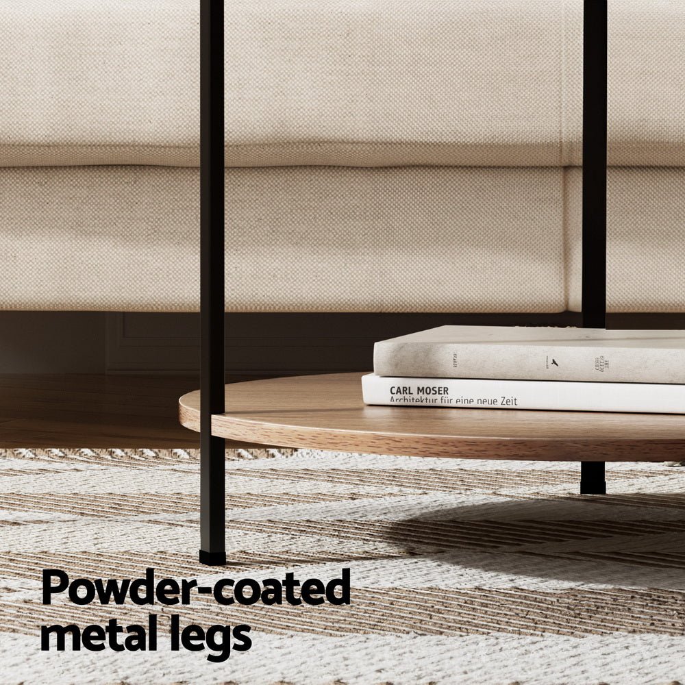 Cedric Round Coffee Table Side Table Round White - Furniture > Living Room - Rivercity House & Home Co. (ABN 18 642 972 209) - Affordable Modern Furniture Australia