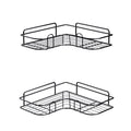 2 Packs Bathroom Shelf Corner Storage Rack