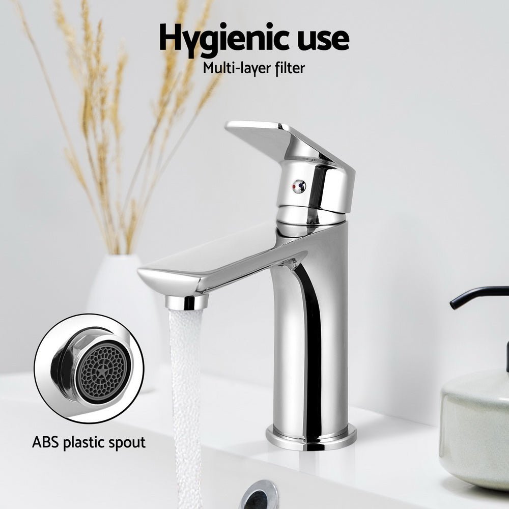 Cefito Bathroom Basin Mixer Tap Brass Faucet Vanity Laundry Sink Chrome - Home & Garden > Bathroom Accessories > Shower Accessories - Rivercity House & Home Co. (ABN 18 642 972 209) - Affordable Modern Furniture Australia