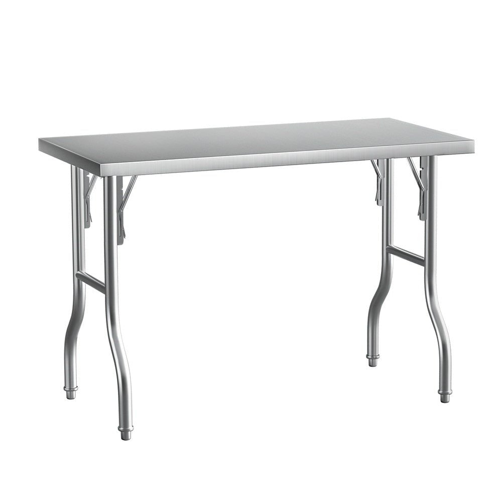 Cefito Stainless Steel Kitchen Benches Work Bench Food Foldable 430 - Furniture > Dining - Rivercity House & Home Co. (ABN 18 642 972 209) - Affordable Modern Furniture Australia