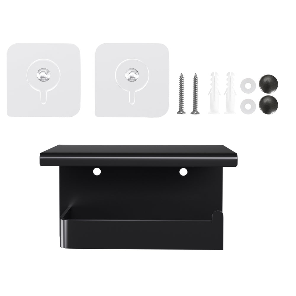 Cefito Toilet Paper Roll Holder w/ Storage Shelf - Home & Garden > Bathroom Accessories - Rivercity House & Home Co. (ABN 18 642 972 209) - Affordable Modern Furniture Australia