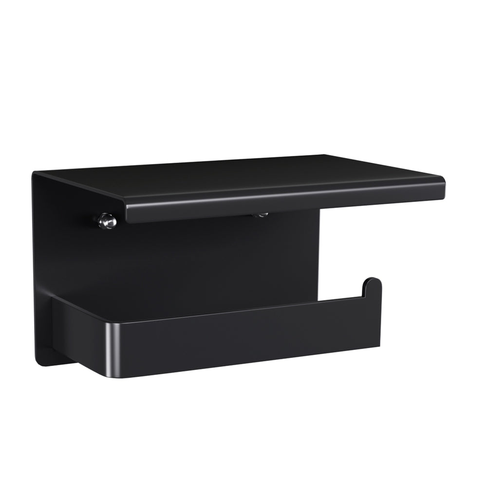 Cefito Toilet Paper Roll Holder w/ Storage Shelf - Home & Garden > Bathroom Accessories - Rivercity House & Home Co. (ABN 18 642 972 209) - Affordable Modern Furniture Australia