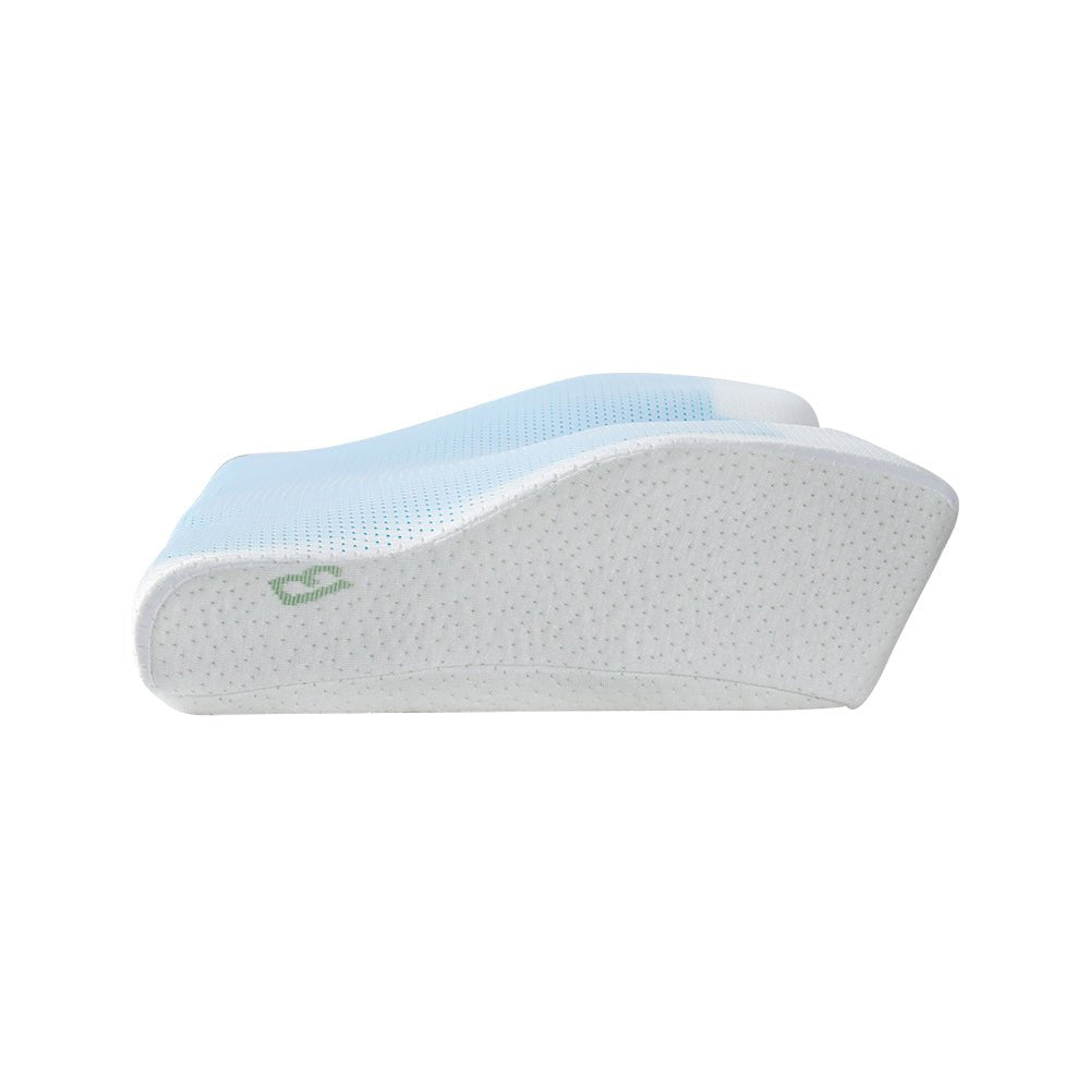 Cervical Memory Foam Contour Pillow with Cool Gel Neck Support - White - Home & Garden > Bedding > Pillows - Rivercity House & Home Co. (ABN 18 642 972 209) - Affordable Modern Furniture Australia