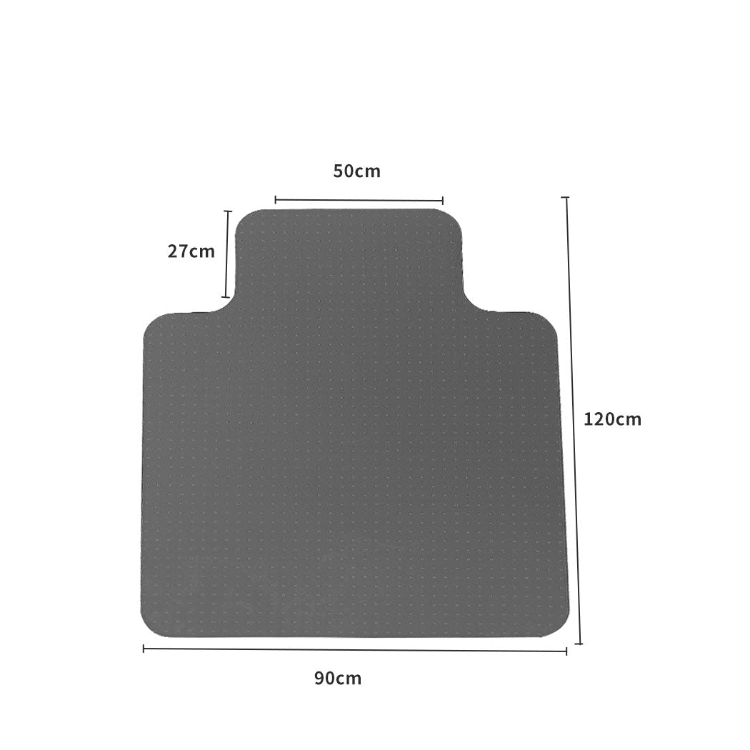 Chair Mat for Carpet Floor Protection with Grippers 120x90cm - Clear - Rivercity House & Home Co. (ABN 18 642 972 209) - Affordable Modern Furniture Australia