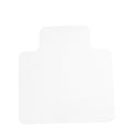 Chair Mat for Carpeted Floors 135x114cm PVC 5mm Thickness - White