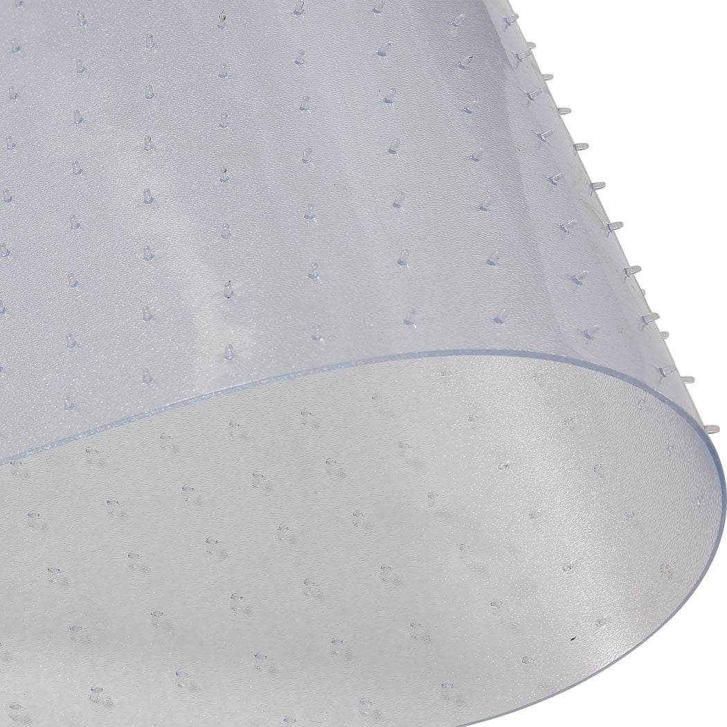 Chair Mat for Carpeted Floors 135x114cm PVC 5mm Thickness - White - Rivercity House & Home Co. (ABN 18 642 972 209) - Affordable Modern Furniture Australia
