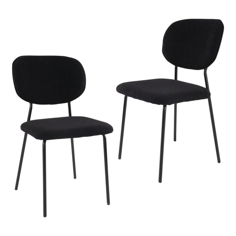 Charcoal Charm Armless Dining Chair Set of 2 - Charcoal - Furniture > Dining > Kitchen & Dining Chairs - Rivercity House & Home Co. (ABN 18 642 972 209) - Affordable Modern Furniture Australia