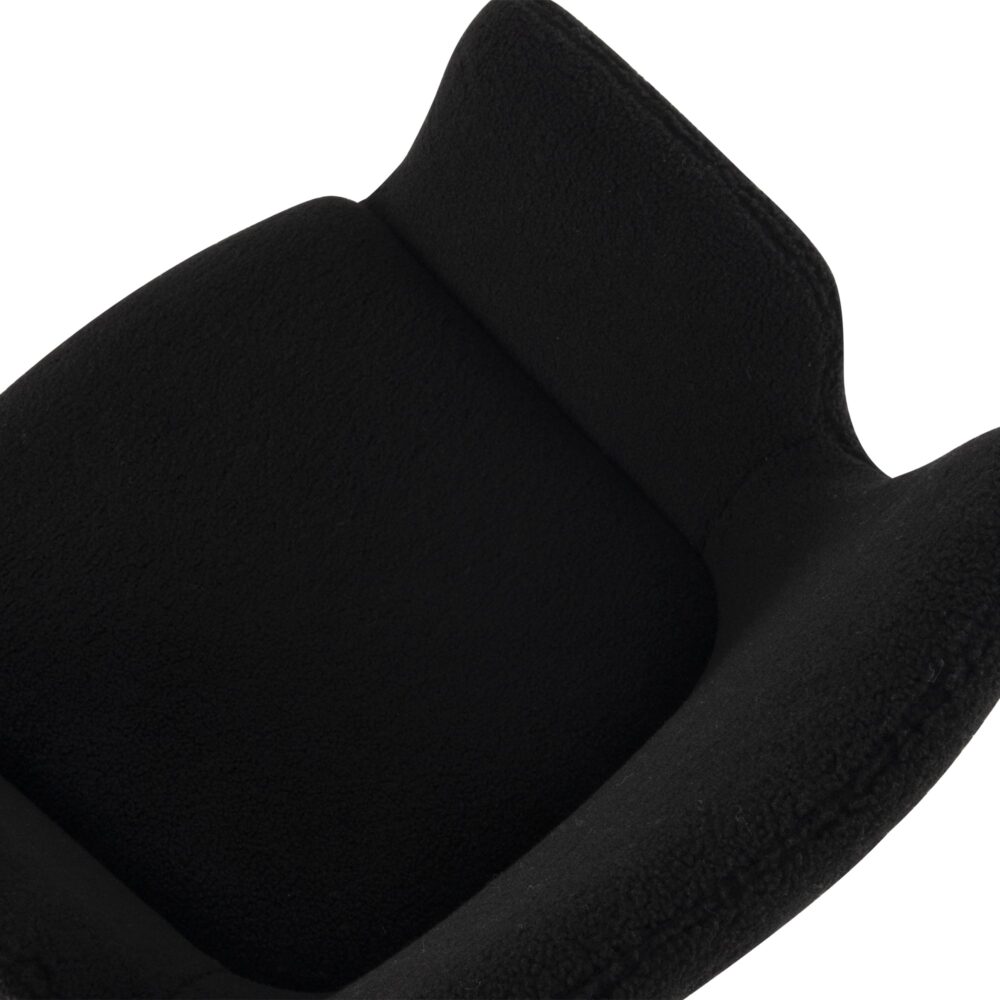 Charcoal Embrace Boucle Teddy Sherpa Armchair Set - Black - Furniture > Dining > Kitchen & Dining Chairs - Rivercity House & Home Co. (ABN 18 642 972 209) - Affordable Modern Furniture Australia