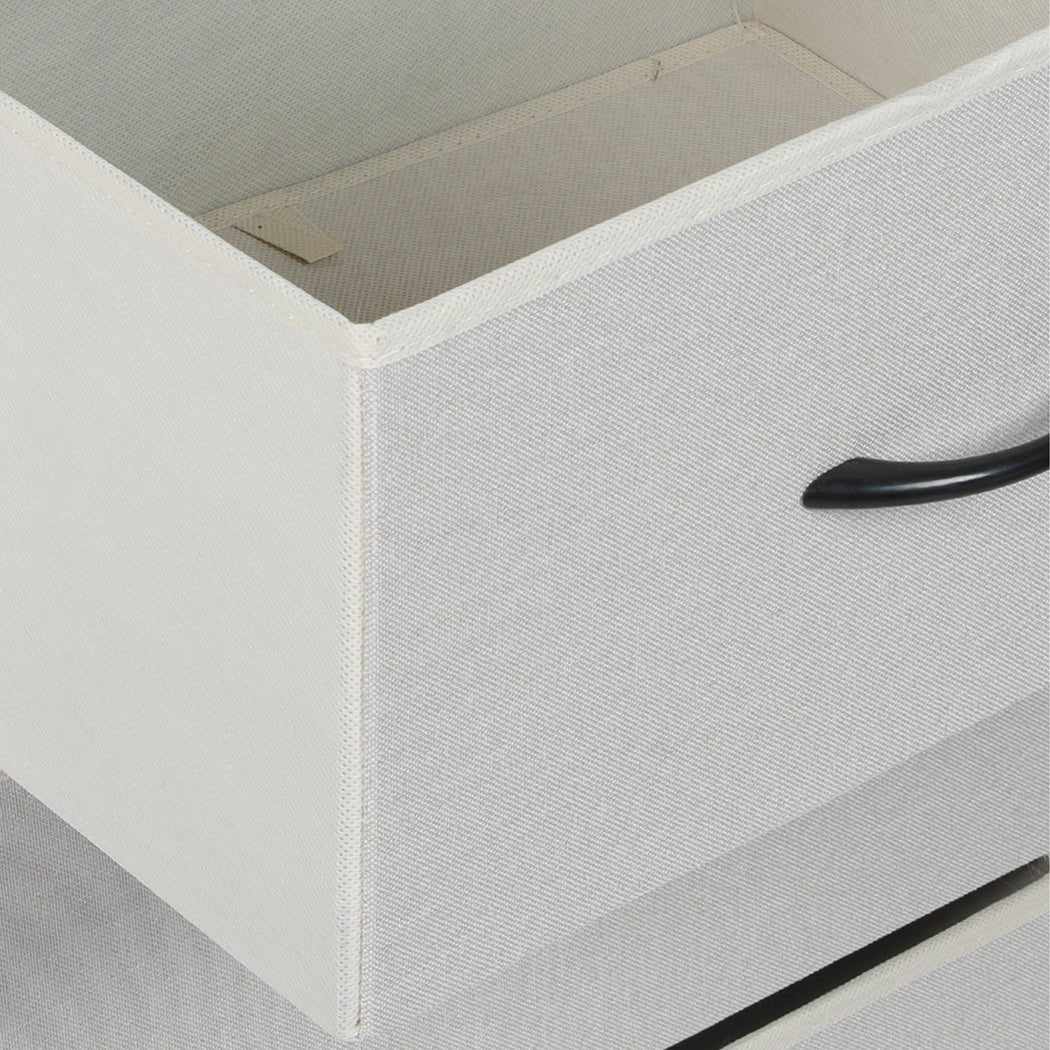 Chest of 2 Drawers Bedside Table Beige - Rivercity House & Home Co. (ABN 18 642 972 209) - Affordable Modern Furniture Australia