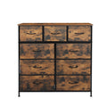 Chest of Drawers Storage Cabinet Tower with Removable Drawers - Brown