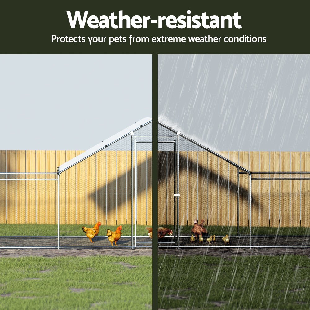 Chicken Coop Cage Run Rabbit Hutch Large Walk In Hen House Cover 7mx2mx2m - Pet Care > Coops & Hutches - Rivercity House & Home Co. (ABN 18 642 972 209) - Affordable Modern Furniture Australia