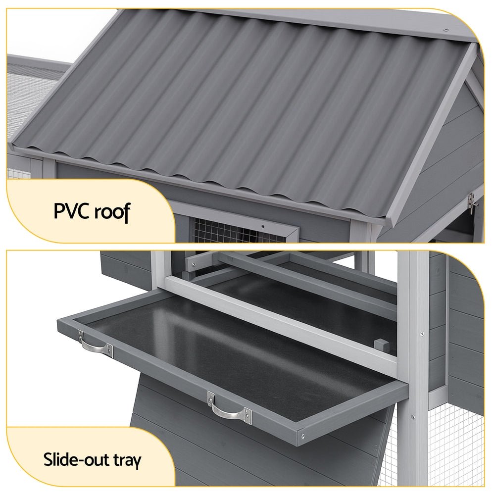 Chicken Coop Rabbit Hutch Extra Large Wooden Run Bunny Cage Poultry House Outdoor - Pet Care > Coops & Hutches > Small Animal Habitats & Cages - Rivercity House & Home Co. (ABN 18 642 972 209) - Affordable Modern Furniture Australia
