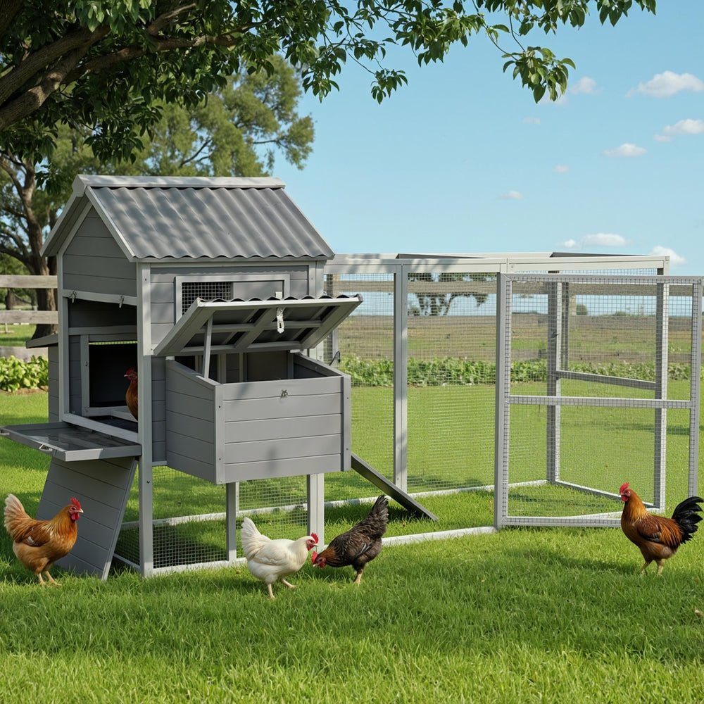 Chicken Coop Rabbit Hutch Extra Large Wooden Run Bunny Cage Poultry House Outdoor - Pet Care > Coops & Hutches > Small Animal Habitats & Cages - Rivercity House & Home Co. (ABN 18 642 972 209) - Affordable Modern Furniture Australia