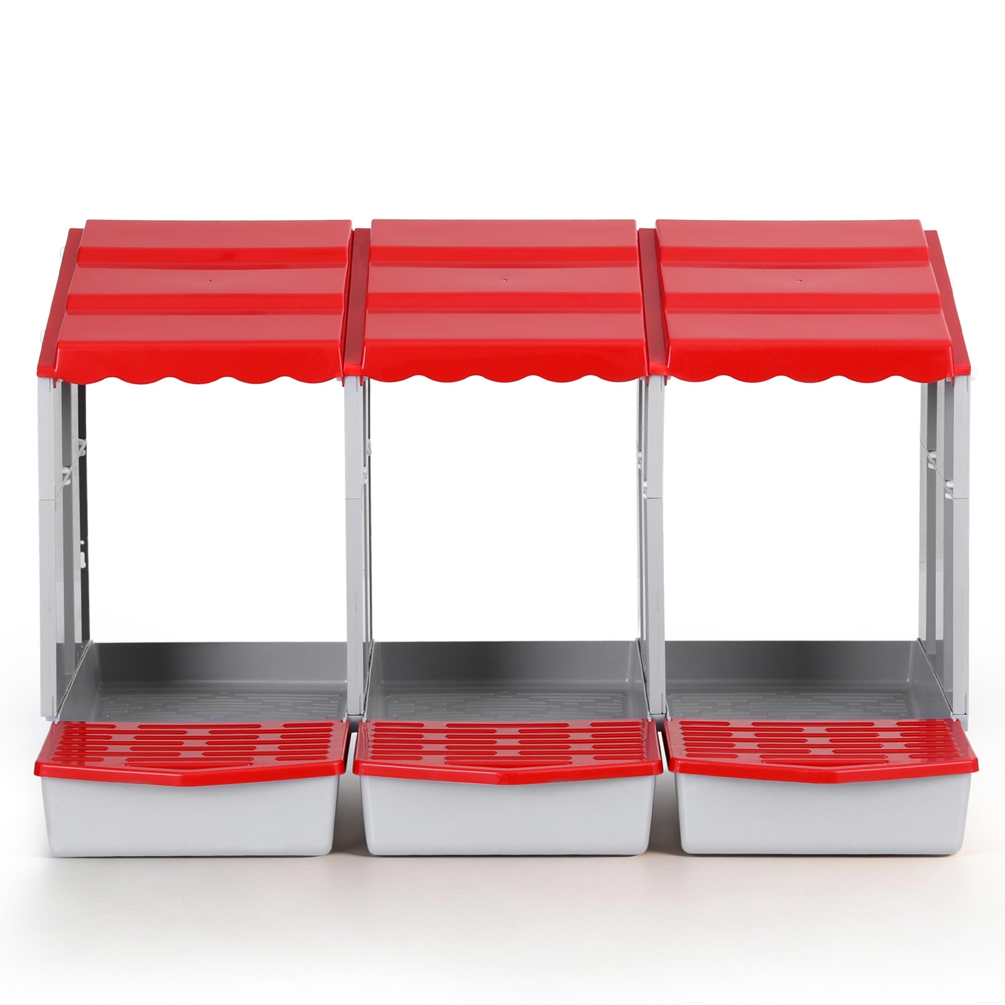 Chicken Nesting Box 3 Hole Roll Away Poultry Hen Laying Egg Hutch Red - Pet Care > Reptile & Amphibian Supplies > Reptile & Amphibian Habitats - Rivercity House & Home Co. (ABN 18 642 972 209) - Affordable Modern Furniture Australia