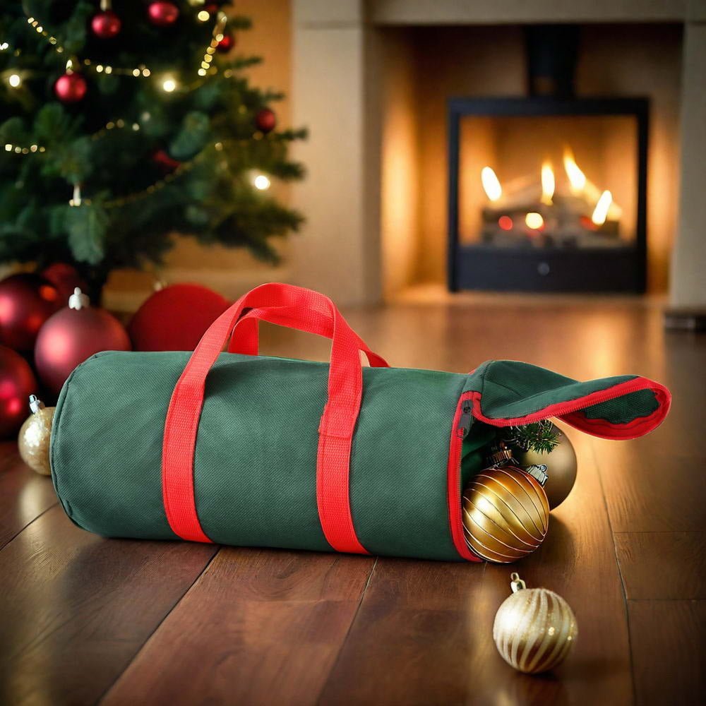 Christmas Baubles Storage Bag with Handles and Zipper Container - Green - Home & Garden > Storage > Clothing & Wardrobe Storage - Rivercity House & Home Co. (ABN 18 642 972 209) - Affordable Modern Furniture Australia