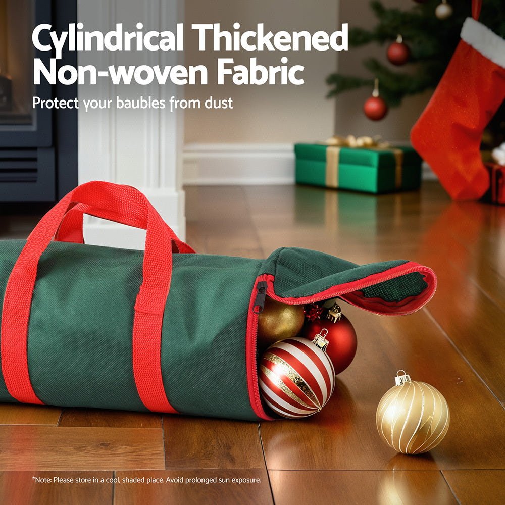 Christmas Baubles Storage Bag with Handles and Zipper Container - Green - Home & Garden > Storage > Clothing & Wardrobe Storage - Rivercity House & Home Co. (ABN 18 642 972 209) - Affordable Modern Furniture Australia