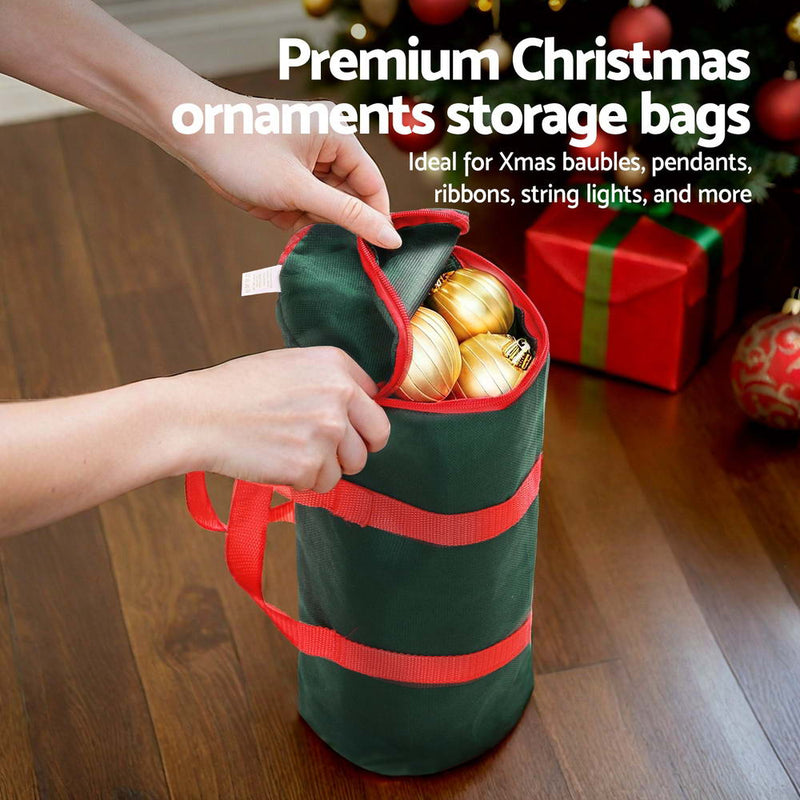 Christmas Baubles Storage Bag Xmas Ornaments Bag Container Green - Home & Garden > Storage > Clothing & Wardrobe Storage - Rivercity House & Home Co. (ABN 18 642 972 209) - Affordable Modern Furniture Australia