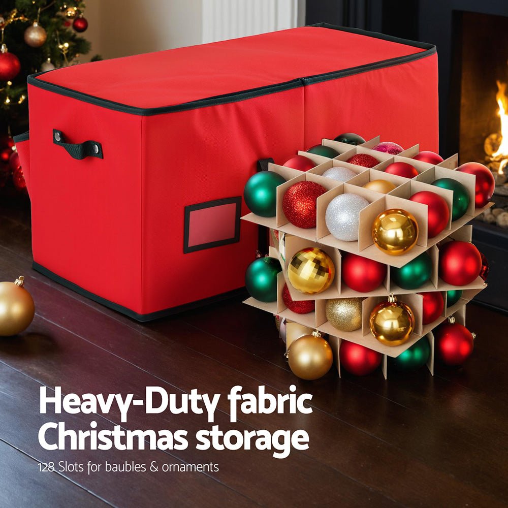 Christmas Baubles Storage Box 128 Slots Decor Ornaments Container - Occasions > Christmas > Christmas Decorations - Rivercity House & Home Co. (ABN 18 642 972 209) - Affordable Modern Furniture Australia