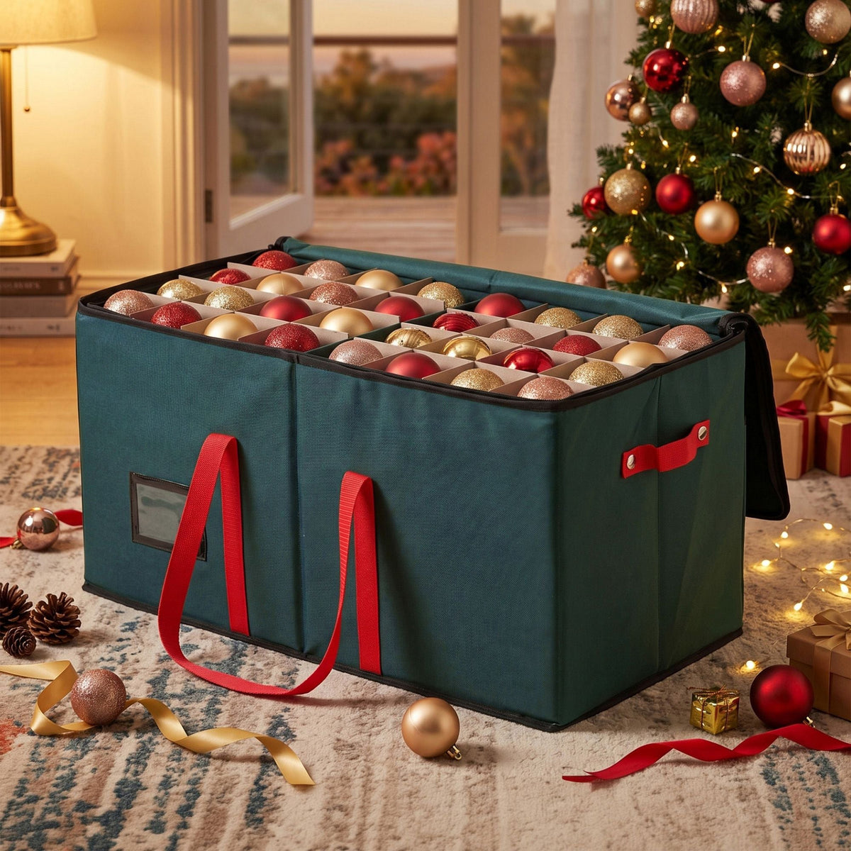 Christmas Baubles Storage Box 128 Slots Decor Ornaments Container - Occasions > Christmas > Christmas Decorations - Rivercity House & Home Co. (ABN 18 642 972 209) - Affordable Modern Furniture Australia