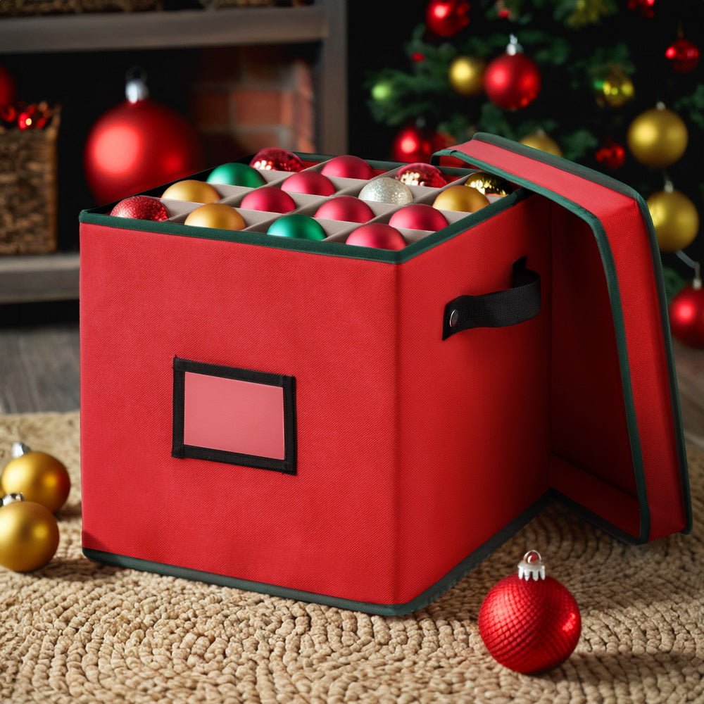 Christmas Baubles Storage Box 64 Dividers Xmas Ornaments Container - Occasions > Christmas > Christmas Decorations - Rivercity House & Home Co. (ABN 18 642 972 209) - Affordable Modern Furniture Australia
