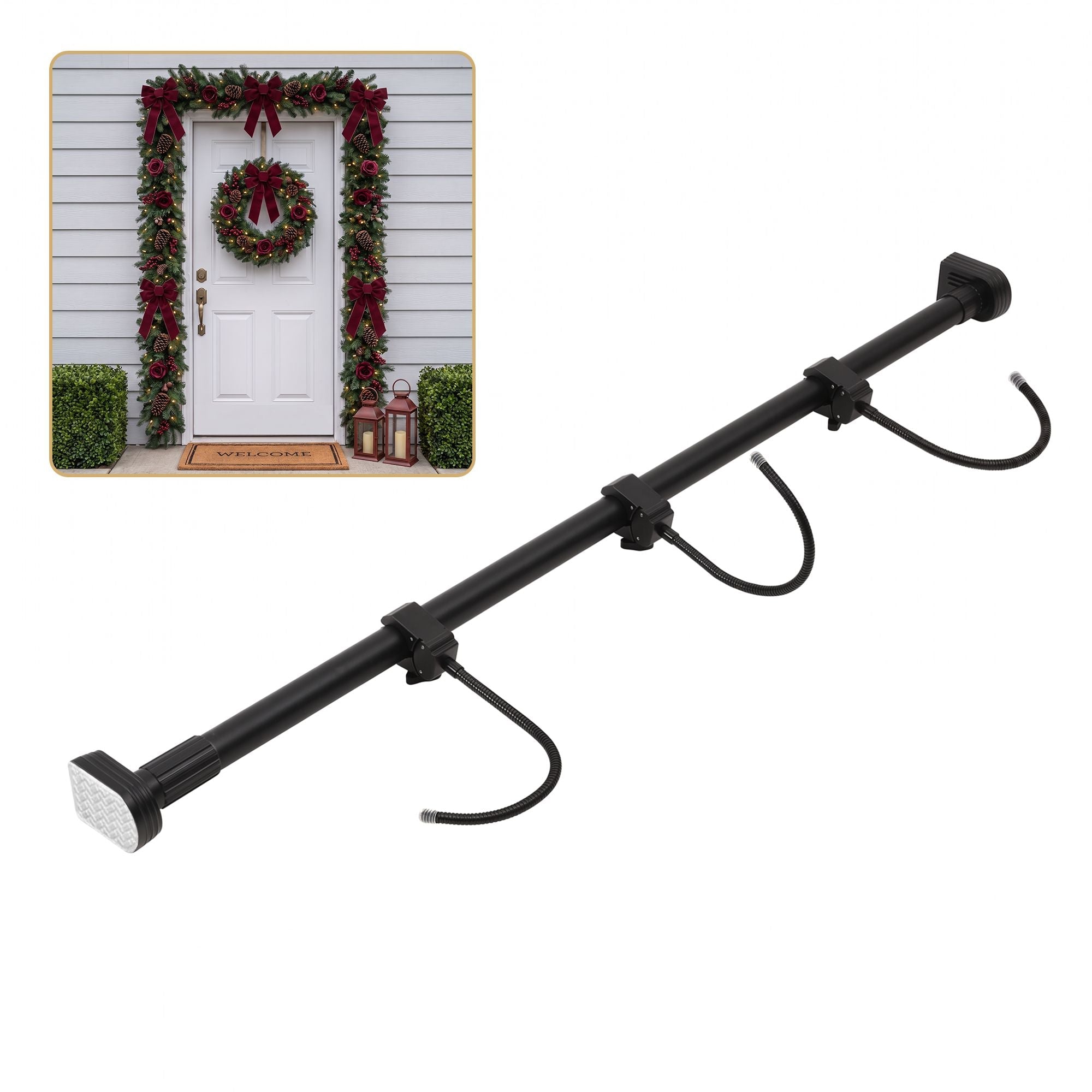 Christmas Garland Hook Wreath Hanger Fits 85-160CM Door No Drill - Occasions > Christmas > Christmas Wreaths & Garlands - Rivercity House & Home Co. (ABN 18 642 972 209) - Affordable Modern Furniture Australia