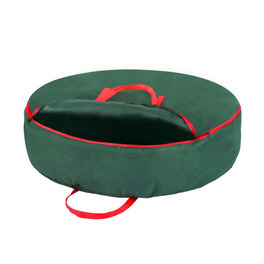 Christmas Garland Wreath Storage Bag 90cm with Handles and Zipper - Green - Home & Garden > Storage > Clothing & Wardrobe Storage - Rivercity House & Home Co. (ABN 18 642 972 209) - Affordable Modern Furniture Australia
