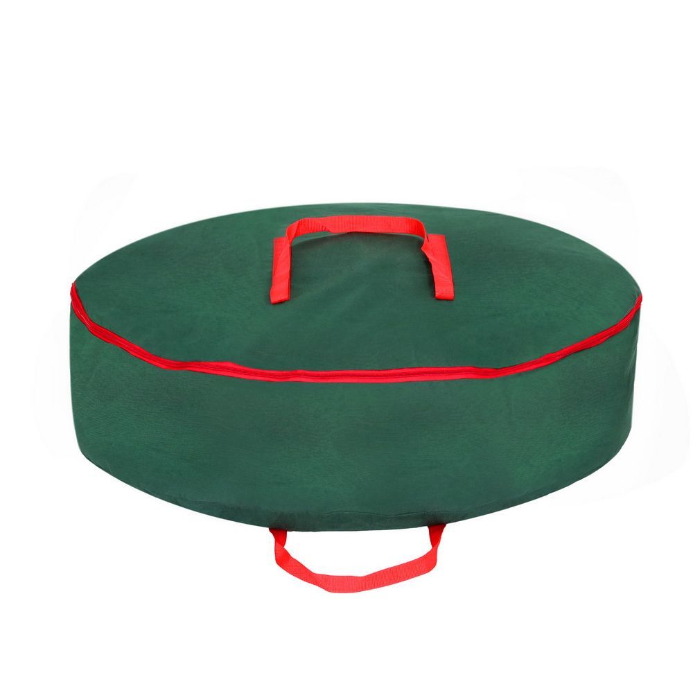 Christmas Garland Wreath Storage Bag 90cm with Handles and Zipper - Green - Home & Garden > Storage > Clothing & Wardrobe Storage - Rivercity House & Home Co. (ABN 18 642 972 209) - Affordable Modern Furniture Australia