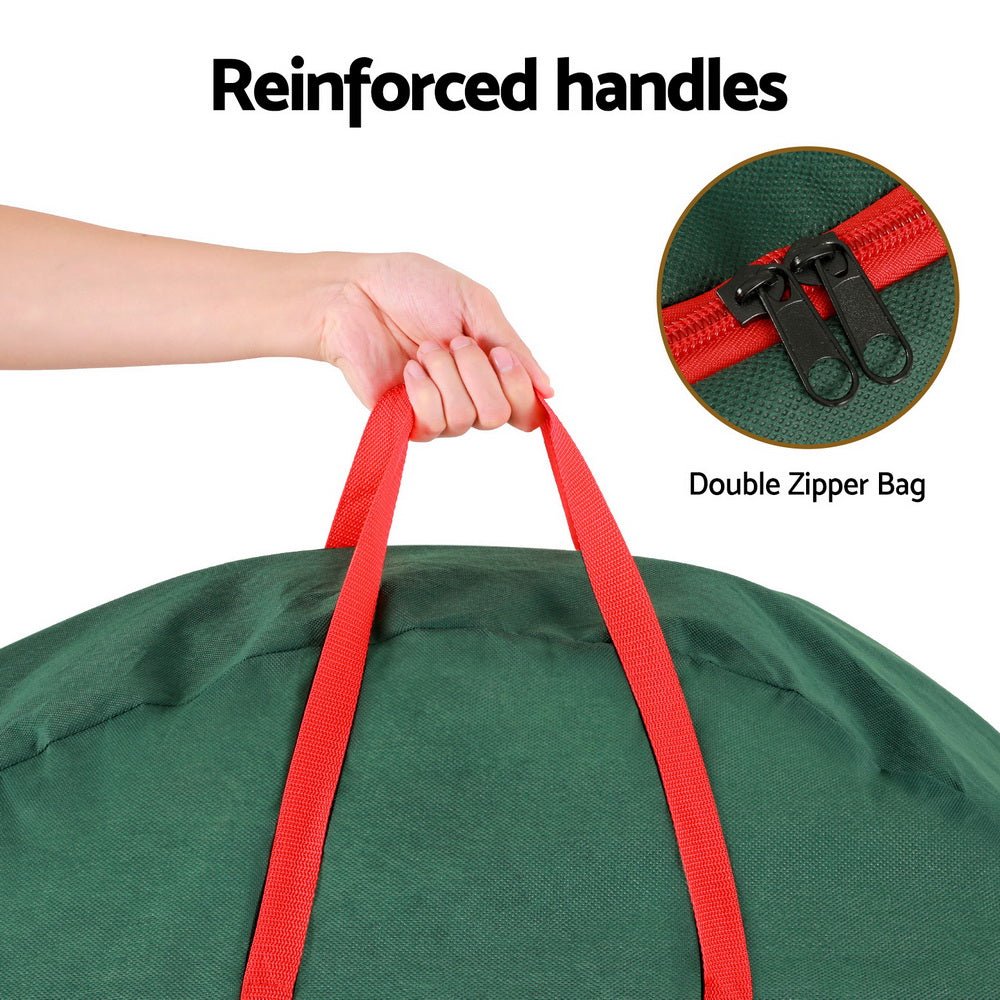 Christmas Garland Wreath Storage Bag Baubles Ornaments Container - Home & Garden > Storage > Clothing & Wardrobe Storage - Rivercity House & Home Co. (ABN 18 642 972 209) - Affordable Modern Furniture Australia