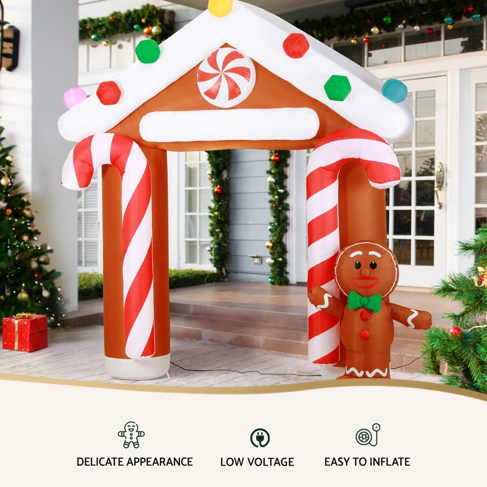 Christmas Inflatable Archwary Ginger 2.8M Illuminated Decorations - Occasions > Christmas > Christmas Decorations - Rivercity House & Home Co. (ABN 18 642 972 209) - Affordable Modern Furniture Australia