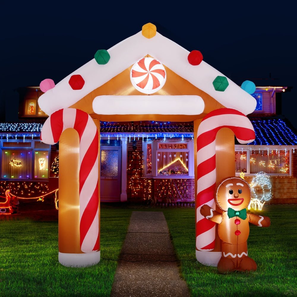 Christmas Inflatable Archwary Ginger 2.8M Illuminated Decorations - Occasions > Christmas > Christmas Decorations - Rivercity House & Home Co. (ABN 18 642 972 209) - Affordable Modern Furniture Australia
