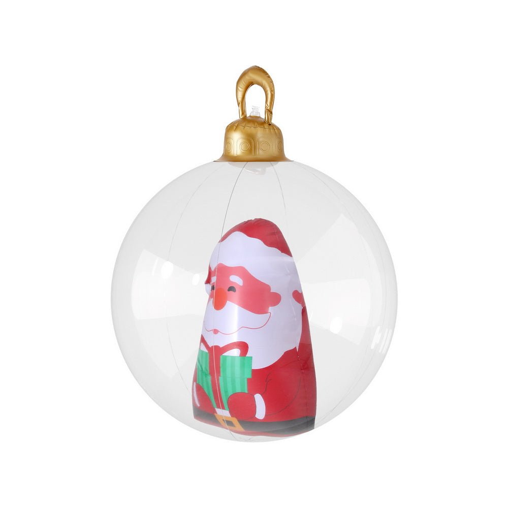 Christmas Inflatable Ball 60cm Santa Decoration Giant Bauble Clear - Occasions > Christmas > Christmas Decorations - Rivercity House & Home Co. (ABN 18 642 972 209) - Affordable Modern Furniture Australia