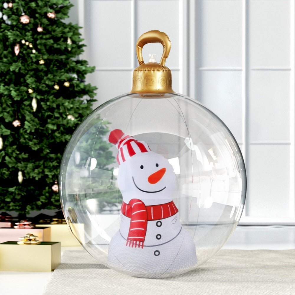 Christmas Inflatable Ball 60cm Snowman Decoration Giant Bauble - Occasions > Christmas > Christmas Decorations - Rivercity House & Home Co. (ABN 18 642 972 209) - Affordable Modern Furniture Australia