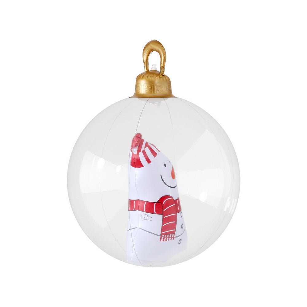 Christmas Inflatable Ball 60cm Snowman Decoration Giant Bauble - Occasions > Christmas > Christmas Decorations - Rivercity House & Home Co. (ABN 18 642 972 209) - Affordable Modern Furniture Australia