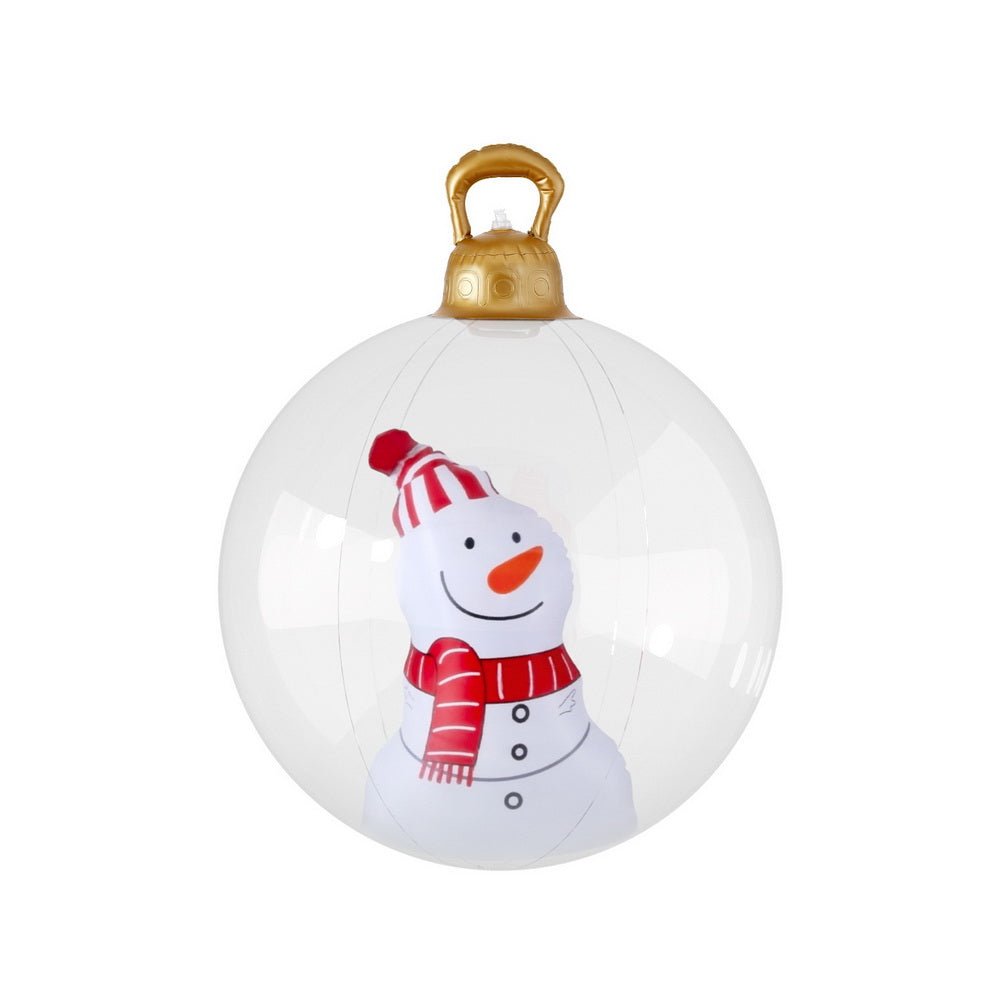 Christmas Inflatable Ball 60cm Snowman Decoration Giant Bauble - Occasions > Christmas > Christmas Decorations - Rivercity House & Home Co. (ABN 18 642 972 209) - Affordable Modern Furniture Australia