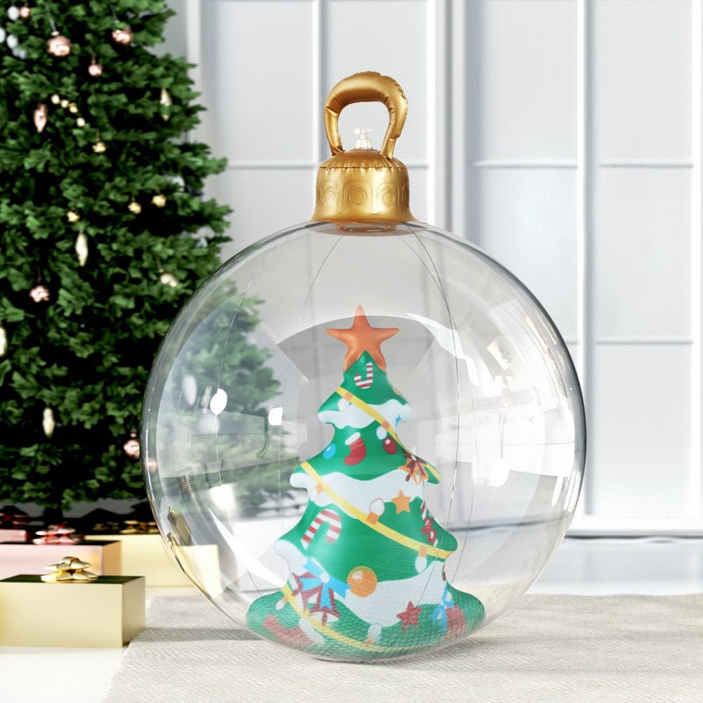 Christmas Inflatable Ball 60cm Tree Decoration Giant Bauble Clear - Occasions > Christmas > Christmas Decorations - Rivercity House & Home Co. (ABN 18 642 972 209) - Affordable Modern Furniture Australia
