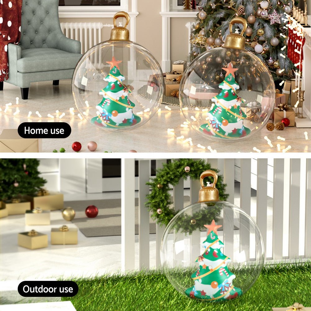 Christmas Inflatable Ball 60cm Tree Decoration Giant Bauble Clear - Occasions > Christmas > Christmas Decorations - Rivercity House & Home Co. (ABN 18 642 972 209) - Affordable Modern Furniture Australia