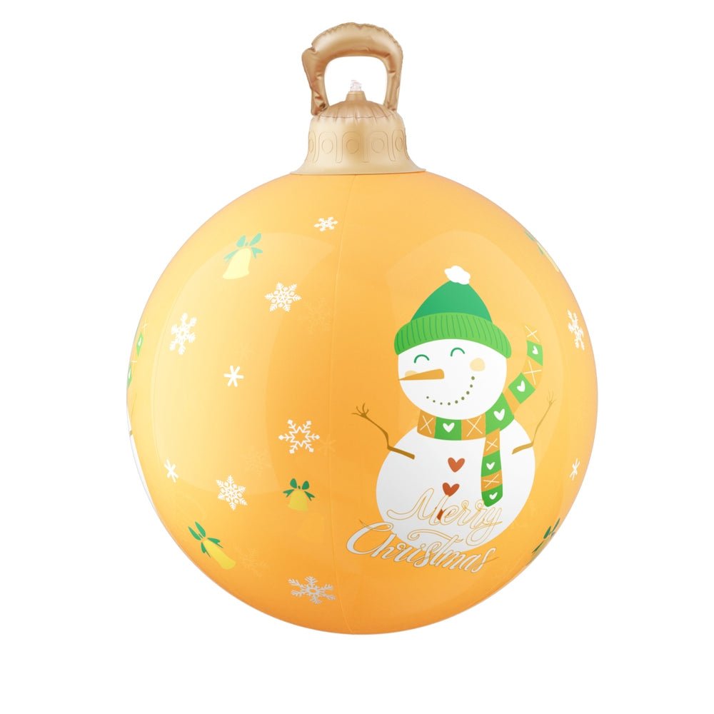 Christmas Inflatable Ball Led 60cm Snowman Decoration Bauble Gold - Occasions > Christmas > Christmas Decorations - Rivercity House & Home Co. (ABN 18 642 972 209) - Affordable Modern Furniture Australia